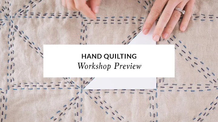 Hand Quilting with Elise Cripe