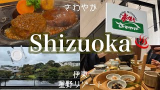 【静岡1泊2日Vlog🍃】さわやかの絶品ハンバーグ＆伊東温泉で癒し旅♨️｜界 伊東のお祝いステイ🥂　#13