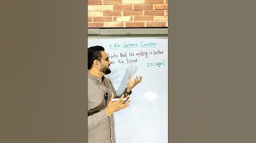 CSS - Sentence Correction: He thinks that his writing is better than his friend. #shorts