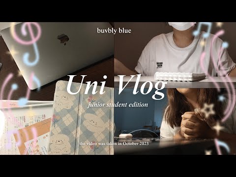 Study Vlog 23 | Uni vlog junior student edition, ชีวิต 1 เดือนของเด็กเอกญี่ปุ่นปี 3 |  buvbly blue