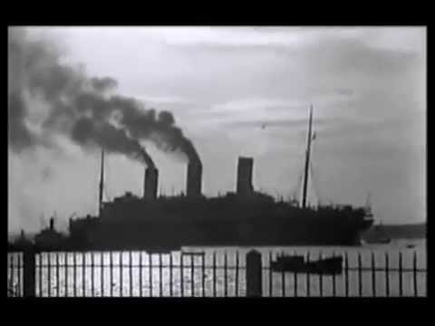 RMS Berengaria - Cunard - Her last Voyage to Jarrow - Original footage