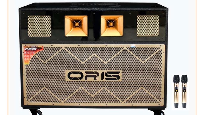 Loa karaoke di động ORIS TO-7000B, sử dụng 2 bass 4 tấc công suất ...
