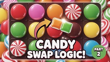 Match 3-spel in Unity – Candy Swap Logic Tutorial (Candy Crush-stijl) | Deel 2