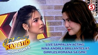 Güd Morning Kapatid Cast Na Si Andrea Brillantes, Live Sa Gmk