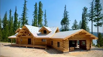 Log Home Build at McGregor Lake, Montana- Beautiful Meadowlark Hart’s Content