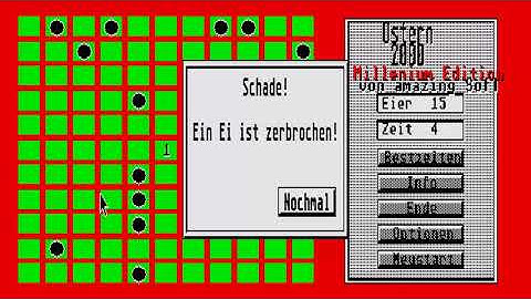 ATARI ST OSTERN 2000 By Albersdoerfer, Andreas ~ MINESWEEPER MINE SWEEPER MINES MEDIUM RESOLUTION 64