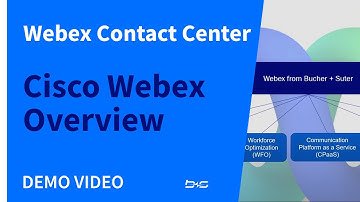 Webex Contact Center: Cisco Webex Overview (EN)