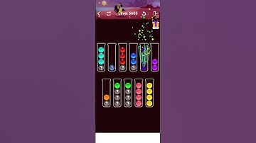 Color sort / Ball sort level 5605