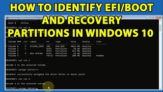 how to identify efi or boot partition in windows 10 | how do i find my efi partition windows 10 & 11