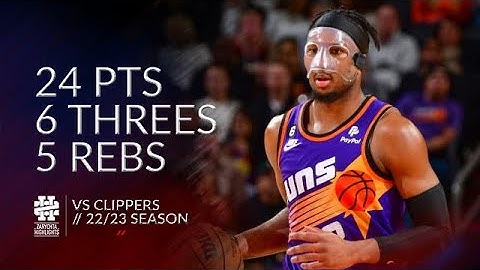 Josh Okogie 24 pts 6 threes 5 rebs vs Clippers 22/23 season