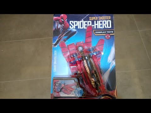 Spiderman web shooter unboxing/ örümcek adam ağ atan eldiven kutu açılışı #spiderman #örümcekadam