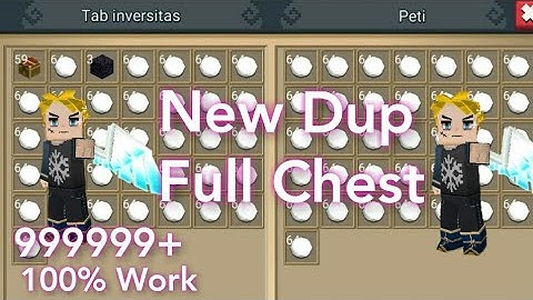 New Full Chest Duplication Glitch[2.12.3] 100% Not Fixed In SkyBlock(BlockmanGo)