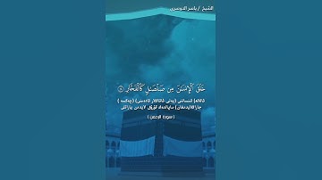 سورة الرحمن الأيات {17:16:15:14:13} القارئ الشيخ | ياسر الدوسري تلاوه رائعه♥ | دار السلام