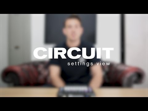 Novation // Circuit 1.6 - Settings view
