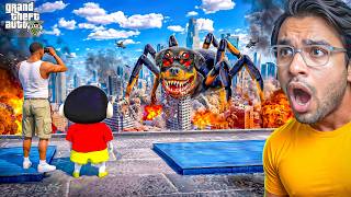 GTA V : Franklin & Shinchan Attacked by CRUSHED EVIL CHOP! 😨💀 screenshot 4