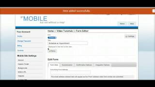 Add a mobile lead generation form v21