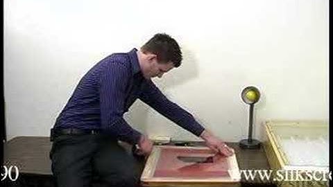 Screen Printing screen exposure video 1