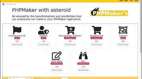 CasperBr Table2Ul extension for PhpMaker