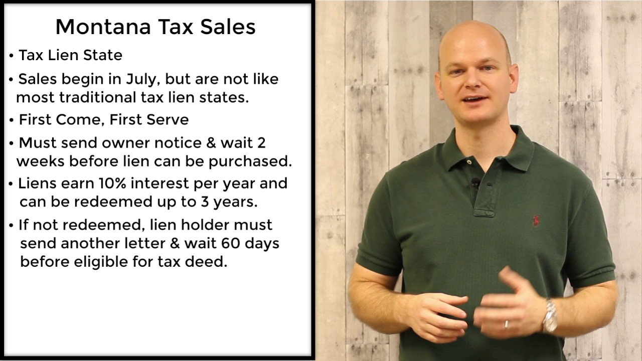 Montana Tax Sales Tax Liens YouTube