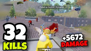 NEW BEST LANDING IN MILITARY BASE !!! | 32 KILLS SOLO VS SQUADS | PUBG MOBILE