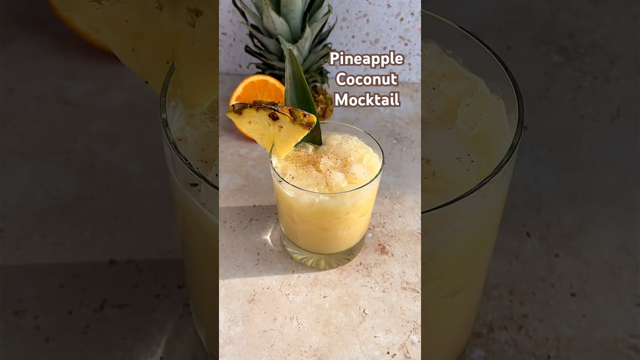 Pineapple coconut mocktail 🍍🥥