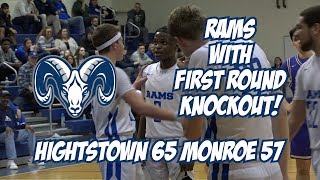 Hightstown 65 Monroe 57 | Boys Basketball | Central Group 4 Opening Round