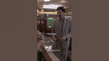 Borat tries to buy a gun