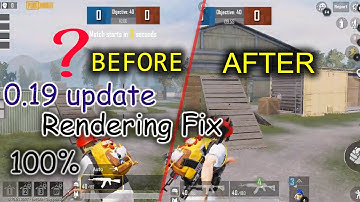 PUBG MOBILE 0.19 Update Rendering Problem Fix 100% | PUBG Emulator | PUBG New Update Glitch