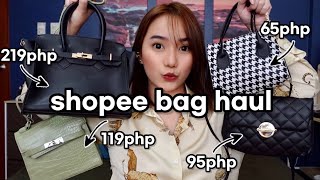 HUGE SHOPEE BAG HAUL (BAGS FOR 55 PESOS?? 3.3 SHOPEE SALE!) | Ar. Erika Lim