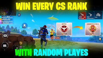 How To Win Every CS Rank With Random Players😱🔥| CS Rank Tips And Tricks | Free Fire