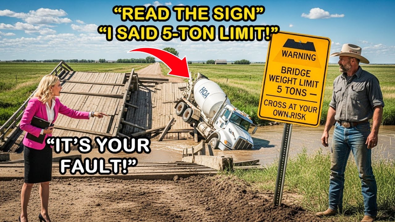 HOA Ignored My Bridge’s 5-Ton Limit — Now Their Cement Truck’s at the Bottom of the River!