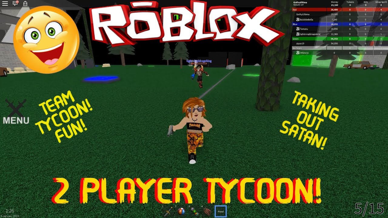 ROBLOX Building a 2 Player Secret Hideout TycoonTEAM TYCOON GAME! Co
