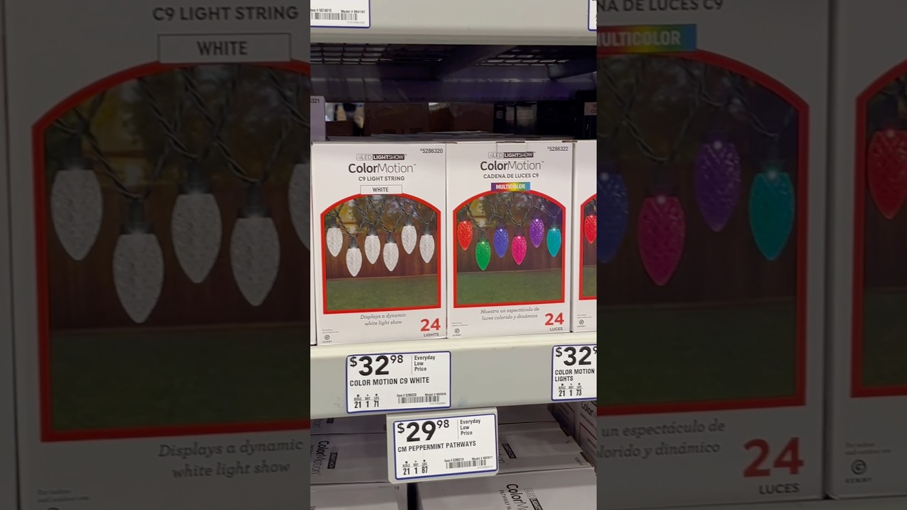 NEW CHRISTMAS LIGHTS AT LOWE’S 2024!! 