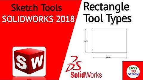 Rectangle tool types #06 |SolidWorks Tutorial in Hindi #easy2designcenter