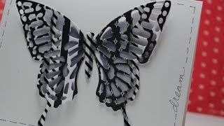 Stampin' Up! Butterfly Thinlits in several patterned papers
