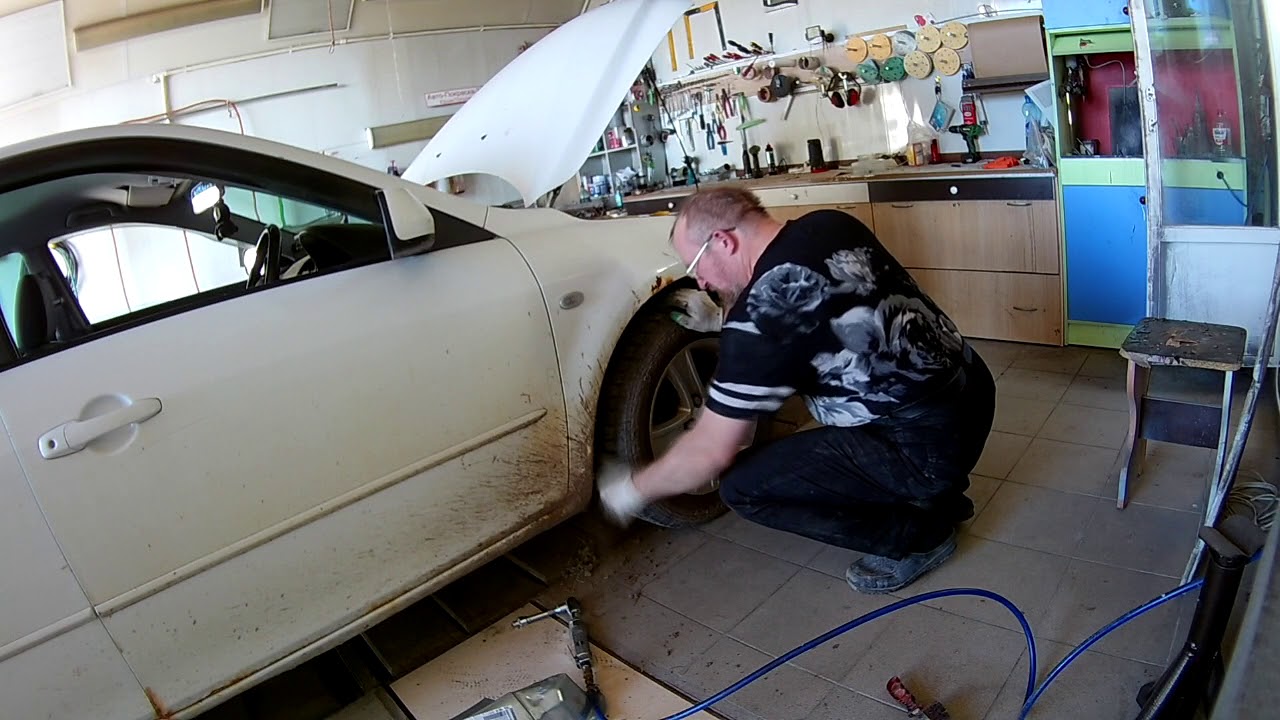 МАЗДА 6 gg. Замена ПОРОГОВ и АРОК с 2х сторон. MAZDA 6 gg. Replacement ...