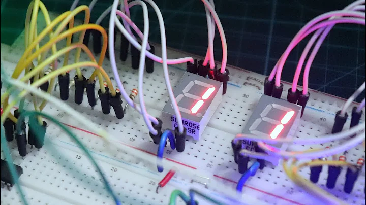 MOD 12 counter with 7 Segments Display | 0 to 11 Counter Practical Circuit