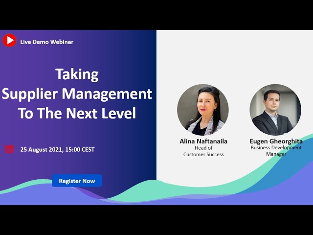 Taking Supplier Management To The Next Level - Prokuria's Live Demo Webinar