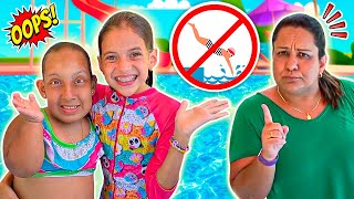 Novas Regras de Conduta na Piscina com Maria Clara MC Divertida e Jessica | New Rules of Conduct