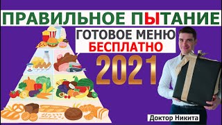 Правильное питание: Здоровое Меню на день БЕСПЛАТНО. Рацион ПП рецепты — Анализ врача.