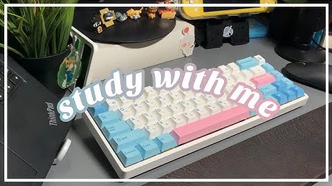 🌸🦋 1h study with me | mechanical keyboard & mouse asmr w/ lofi music