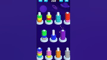 #nutsort hard level 218 challenge complete