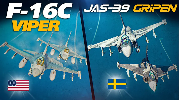 2x F-16C Vipers Vs 2x Jas-39 Gripens | AMRAAM vs METEOR | Digital Combat Simulator | DCS |