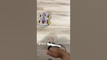 Hand gesture controlled mecanum wheel car | esp32 #shorts
