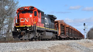 RARE CN C40-8 Leading In Southern Illinois