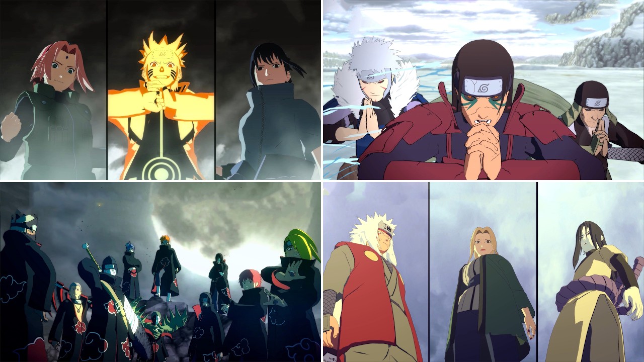 All Visual Jutsu ALL TEAM ULTIMATE JUTSUS - Naruto Shippuden: Ultimate Ninja Storm 4 ...