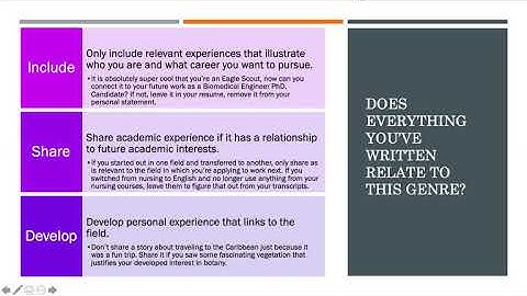 A Few Tips on Writing and Editing Your Personal Statement