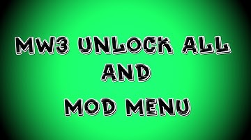 MW3 Unlock All And Mod Menu (November 19)+ XP Lobbys
