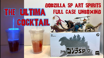 Ultima Cocktail and Godzilla Singular Point Art Spirits Hyper Modeling Full Case Review