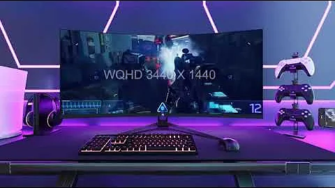 Z-Edge UG34 34" Ultrawide 2K Curved Gaming Monitor with 165Hz